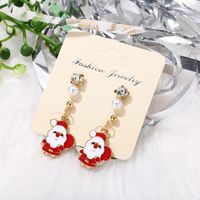 Nouveau Classique De Noël Boucles D'oreilles Bijoux Exquis Cadeau De Noël Santa Claus Boucles D'oreilles Croix-frontière Populaire Boucles D'oreilles main image 6