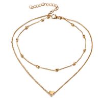 Fashion Copper Heart Multi-layer Clavicle Chain Necklace Nhpj157481 main image 6
