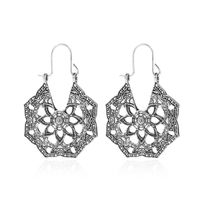 Fashion Ethnic Style Antique Carved Openwork Earrings Nhdp157482 main image 8