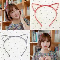 Koreanische Neue Süße Katzen Ohren Stirnband Katzen Ohren Stirnband Kreative Damen Haarschmuck Großhandel main image 1