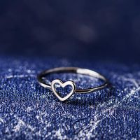 Womens Heart-shaped Electroplated Copper Rings Nhdp157510 main image 6
