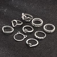 Cute Fashion Love Cat Ring Silver Suit Nhnz157549 main image 3