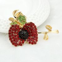 Fashion Artificial Gem Poppy Flower Alloy Brooch Nhdp157397 sku image 1