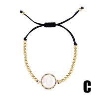 Fashion Cross Scepter Artificial Gemstone Gold-plated Bracelet Nhas157497 sku image 3