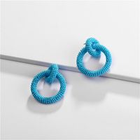 Round Bead Woven Color Earrings Nhlu157514 sku image 4