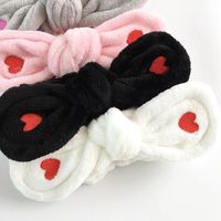 Simple Wild Embroidery Red Little Love Rabbit Ears Hair Band Nhof157671 main image 5