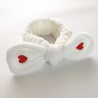 Simple Wild Embroidery Red Little Love Rabbit Ears Hair Band Nhof157671 main image 9