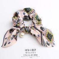 Beaded Pendant Large Intestine Ring Rabbit Ear Hair Ring Nhof157754 main image 6