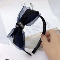 New Bow Tie Knotted Mesh Lace Fabric Headband Nhrh157840 main image 14