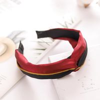 New Contrast Color Knotted Cloth Headband Nhrh157853 main image 11