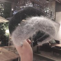 2020 Automne Et D'hiver Nouvelle-coréen Style Tissu Cheveux Accessoires Croix Moelleux Bande De Cheveux Noeud Dans Le Milieu Célébrité Internet Même Style D'une Seule Pièce Dropshipping main image 2