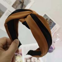 New Contrast Color Cross Knotted Fabric Headband Nhrh157861 main image 7