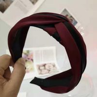 New Contrast Color Cross Knotted Fabric Headband Nhrh157861 main image 10