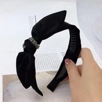 New Bow Knotted Rhinestone Headband Nhrh157877 main image 12