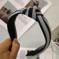 Contrast Striped Middle Knotted Headband Nhrh157882 main image 8