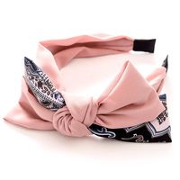 Simple Contrast Color Oversized Bow Headband Nhrh157891 main image 6