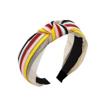 Sweet Rainbow Stripes Knotted Mesh Headband Nhdm157908 main image 6