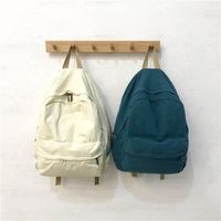 Japanese Vintage Sense Old Retro Solid Color Backpack Nhhx158022 main image 1