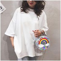 Creative Funny Personality Rainbow Laser Small Round Package Nhhx158045 main image 5