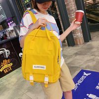 Small Fresh Girl Solid Color Portable Backpack Nhhx158092 main image 4