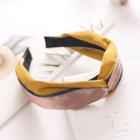 Das Neue Breite Stirnband Im Koreanischen Stil Mit Kontrastieren Dem Quer Stirnband sku image 2