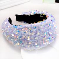 Sequined Wide-brimmed Sweet Hair Hoop Nhdm157902 sku image 3