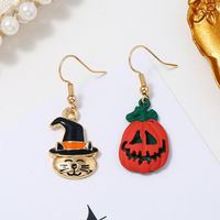 Original Illustration Wind Halloween Series Metal Earrings Nhkq158103 main image 3