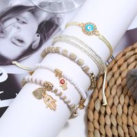 Fashion Eye Palm Love Beaded Bracelet Set Of 6 Nhkq158109 main image 3