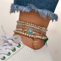 Fashion Eye Palm Love Beaded Bracelet Set Of 6 Nhkq158109 main image 1