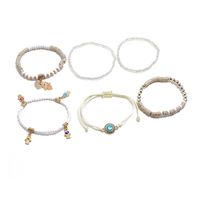 Bohème Ethnique Style 2019 D'été De Mode Bracelet Accessoires Yeux Palm Amour Bijoux En Perles 6-pièces Ensemble main image 6