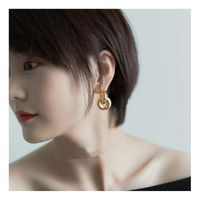 Womens Double Ring Plating Alloy Earrings Nhyq158184 main image 3