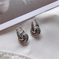 Womens Double Ring Plating Alloy Earrings Nhyq158184 main image 4