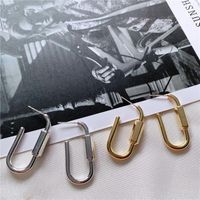Korean Minimalist Cold Wind Metal Irregular Earrings Nhyq158233 main image 4