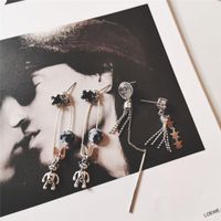 Foncé Vintage Mode Vintage Asymétrique Boucles D'oreilles Ours Mignon Creative Boucles D'oreilles main image 4