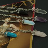 Simple Personality Glass Crystal Stone Necklace Nhxr158294 main image 3