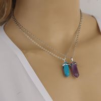 Simple Personality Glass Crystal Stone Necklace Nhxr158294 main image 4