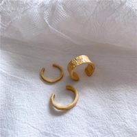 Stylish Metal Brass Bumpy Opening Minimalist Cool Ring Nhyq158296 main image 1