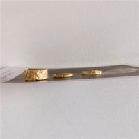 Stylish Metal Brass Bumpy Opening Minimalist Cool Ring Nhyq158296 main image 5