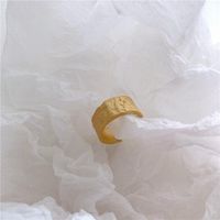 Stylish Metal Brass Bumpy Opening Minimalist Cool Ring Nhyq158296 main image 9