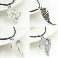 Hommes De Personnalité Loup Dent Pendentif Personnalité En Acier De Titane Collier Coréen De Mode Amour Couple Accessoires Cadeau Lot main image 3