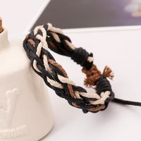 Vintage Handmade Wax Rope Woven Bracelet Nhpk158331 main image 3