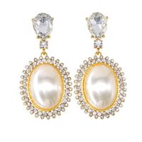 Vintage Club Perle Western Antique Bijoux Cour Grand Perle Gland Sauvage Gracieux Boucles D'oreilles Boucles D'oreilles En Cristal Pour Les Femmes main image 6