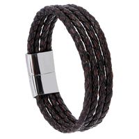 Simple And Versatile Stainless Steel Imitation Leather Bracelet Nhpk158407 main image 1