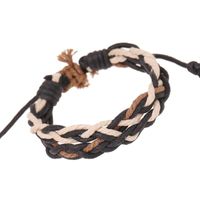 Vintage Handmade Wax Rope Woven Bracelet Nhpk158331 sku image 1