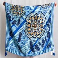 Vacation Tassel Ethnic Style Literary Cotton And Linen Scarf Nhgd158417 main image 7