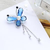 Stylish Color Butterfly Micro With Zircon Brooch Nhdo158586 main image 4