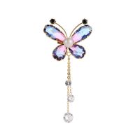 Stylish Color Butterfly Micro With Zircon Brooch Nhdo158586 main image 6