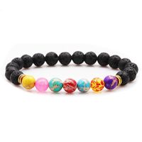 Colorful Chakra Energy Volcanic Stone Bracelet Nhyl158590 main image 3