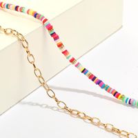 Fashion Alloy Artificial Gemstone Color Round Anklet Set Combination main image 4