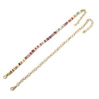 Fashion Alloy Artificial Gemstone Color Round Anklet Set Combination main image 5